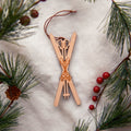 Vintage Skis Christmas Ornament