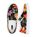 Cottagecore Print Dark Background Women’s Slip-on Canvas Shoes