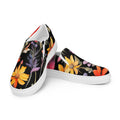 Cottagecore Print Dark Background Women’s Slip-on Canvas Shoes