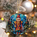 Ceramic Nutcracker Christmas Ornament