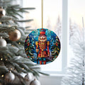 Ceramic Nutcracker Christmas Ornament