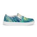 Watercolor Seascape Women’s Slip-on Canvas Shoes