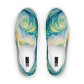 Watercolor Seascape Women’s Slip-on Canvas Shoes