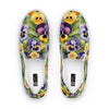 Watercolor Pansies Women’s Slip-on Canvas Shoes