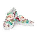 Watercolor Peony Blossom Women’s Slip-on Canvas Shoes