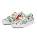 Watercolor Peony Blossom Women’s Slip-on Canvas Shoes