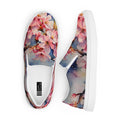 Watercolor Cherry Blossom Women’s Slip-on Canvas Shoes