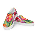 Watercolor Tulips Women’s Slip-on Canvas Shoes