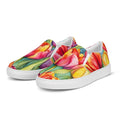 Watercolor Tulips Women’s Slip-on Canvas Shoes