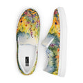 Watercolor Wildflowers Women’s Slip-on Canvas Shoes