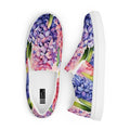 Watercolor Hyacinth Blossom Women’s Slip-on Canvas Shoes