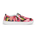 Watercolor Azalea Blossom Women’s Slip-on Canvas Shoes