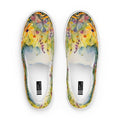 Watercolor Wildflowers Women’s Slip-on Canvas Shoes