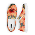 Painted Hibiscus Women’s Slip-on Canvas Shoes